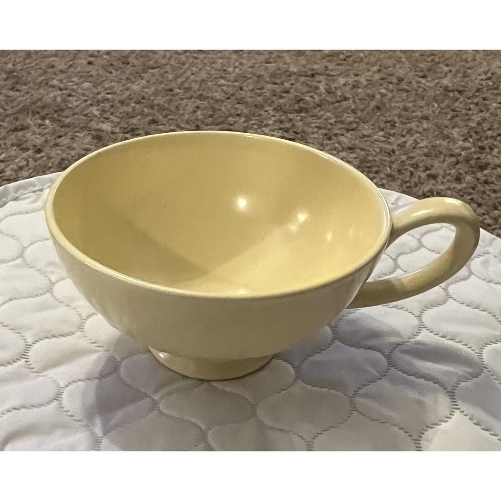 HOMER LAUGHLIN Serenade Pastel Yellow Cup Mid-Century Vintage VGC!